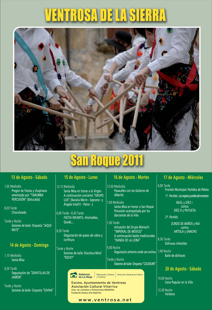 Cartel Fiestas San Roque 2011